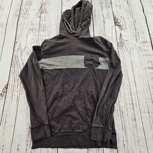 Quiksilver Gray Hooded Pullover Sweatshirt‎ Men's S